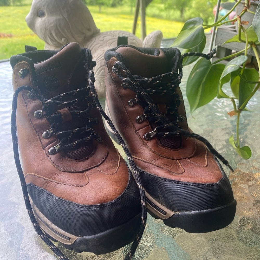 Timberland Kids Brown and Black Hiking Boots